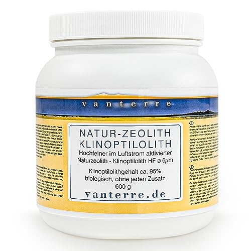 vanterre 600g ZEOLITH - KLINOPTILOLITH ø 6µm - Im Luftstrom vermahlen und aktiviert