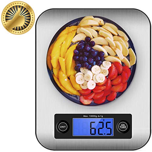 IceFrog - Báscula digital de cocina profesional, con pantalla LCD, precisión de hasta 1 g Cover