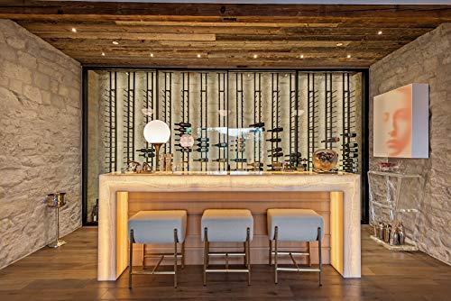 Ultra Wine Racks Floor-to-Ceiling Mount Display (1 Side, Single Deep, Black) - Thumbnail 5
