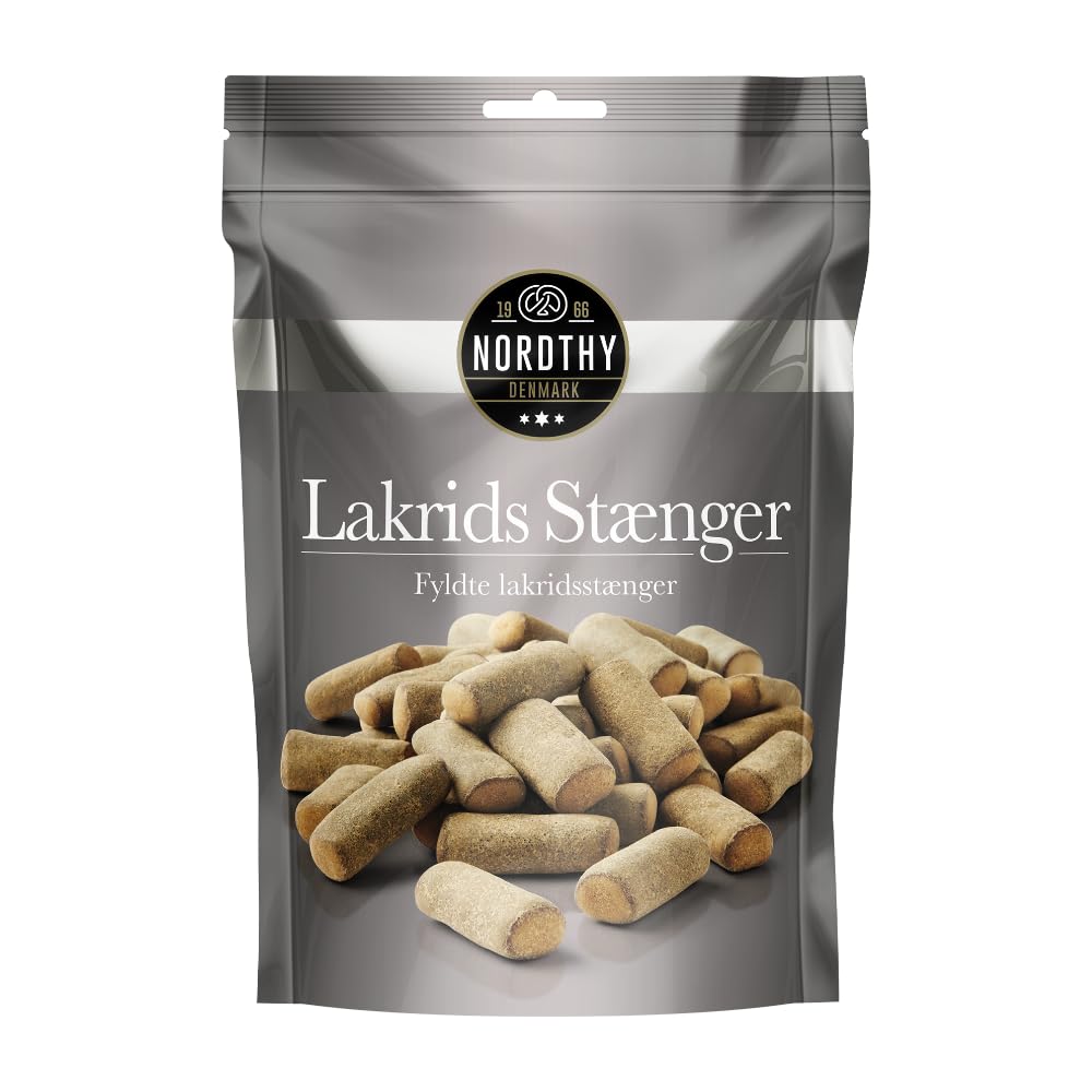Nordthy Lakritzstangen mit Salmiakfüllung 150g – Salmiak Lakritz aus Skandinavien