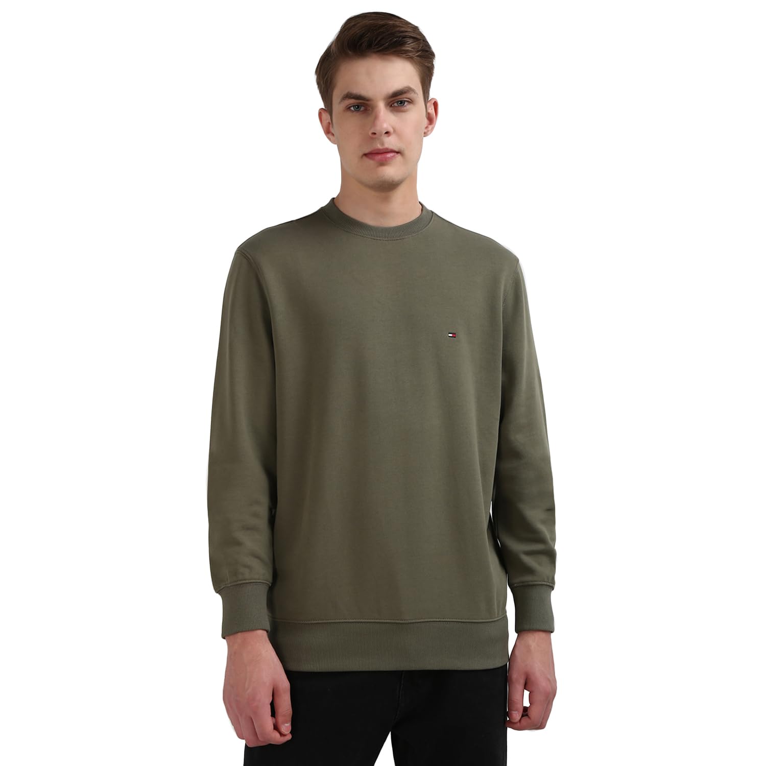 Tommy Hilfiger Cotton Blend Men Crew Neck Sweatshirt-picture-29