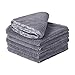 Buff Detail Microfiber Car Towels | 400 GSM | 80/20 Blend | Tagless | Soft Satin Piped Edges | All-Purpose Auto Detailing - Wax, Buff, Polish, Wash, Dry | 16