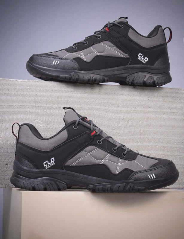 Image of CLD Trekking Shoes for Man Outdoor Hiking Shoes for Man high Neck Shoe for Men Anti Skid Trekking Boots Water Repellent Tracking Shoe for Men Breathable Hiking Boots