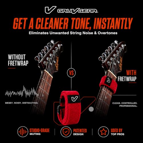 Image of Gruv Gear FW-1PK-RED-MD Medium HD 'Fire' String Muter (Red)