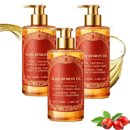 Skincu Glow Remedy Oil Skin Tightening Body Firming Oil for Crepe Skin Massage Oils for Dry Sagging Skin Lightweight Non Greasy Moisturising Oil Fast Absorbing for Arms Legs and Full Body (3)
