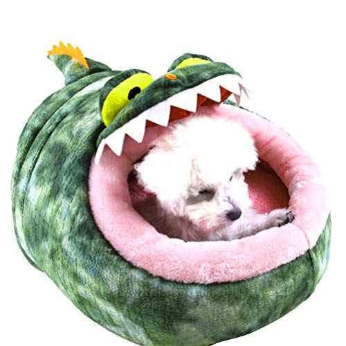 UKCOCO Kleine Dieren Slaap Tent Huis, Afneembare en Wasbare Bank Kussen Bed, Warm Grot Bed voor Hamster Guinea-varkens… - Image 3