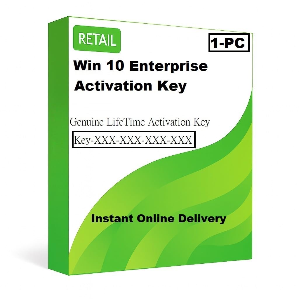 Win 10 Enterprise Digital License Key – Corporate Edition – Lifetime Activation for 1 PC – Instant Delivery