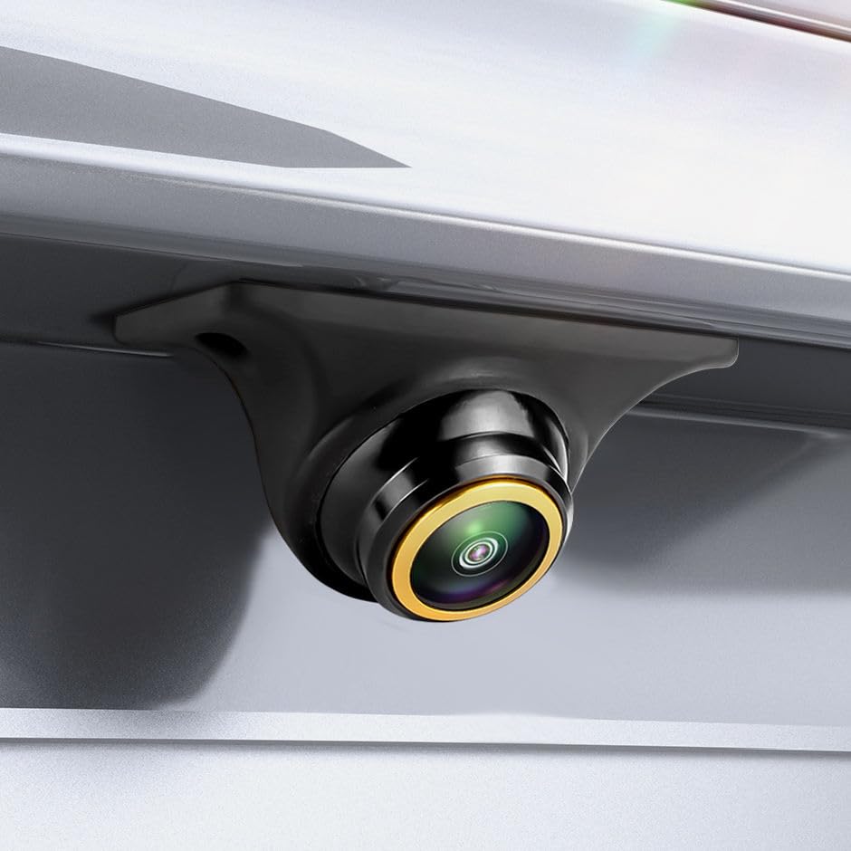 Proxel Telecamera Retrocamera Posteriore AHD 1080P per Auto – Grandangolo Fisheye Regolabile, Visione Notturna, Impermeabile IP69, Compatibile con Autoradio e Monitor AHD – Per Auto, Camper, Furgoni
