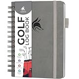 Clever Fox Golf Log Book – Small Training & Scorecard Journal – Pocket Notebook – Golf Practice Accessories & Gifts Ideas for Men (Gray)
