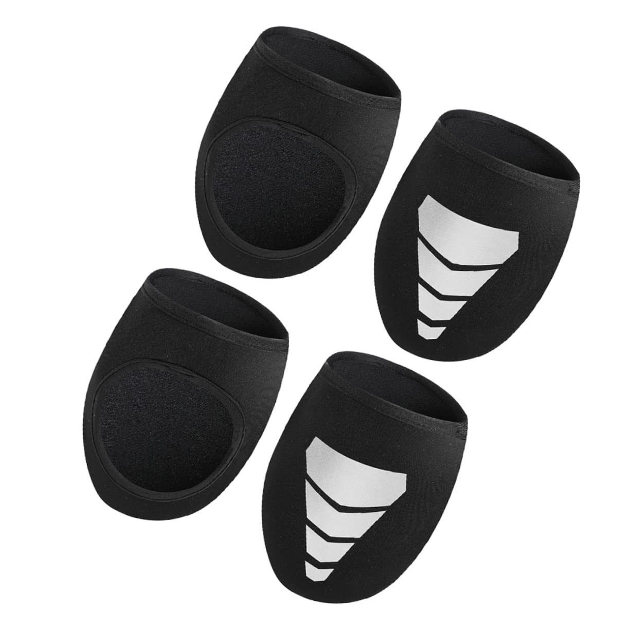 BESPORTBLE Lot de 3 Couvre-Chaussures de Cyclisme Patchs Réfléchissants Design Épais pour Plus de Chaleur Et de Sécurité 2 Paires X 3