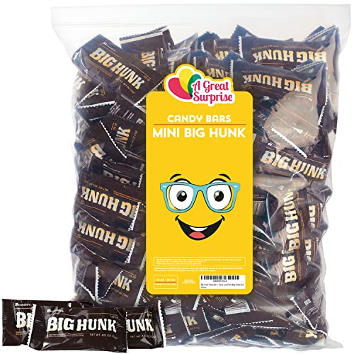 Big Hunk Candy Bars - Annabelle Candy - Black Candy - Mini Nougat Taffy Bar Bulk 2Lb (Appx. 70 Bars) Party Bag Family Size #TOP23