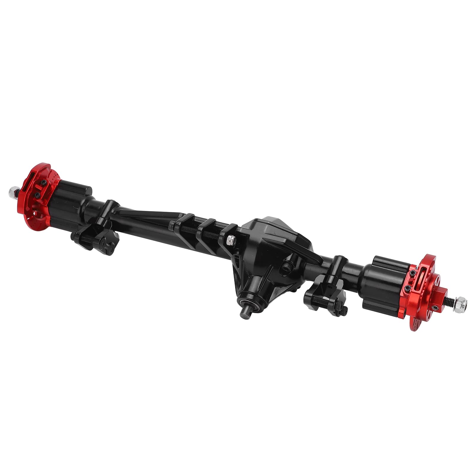 VGEBY Gruppo di montaggio dell'asse posteriore in metallo per AXIAL RBX10 Ryft 1/10 RC Car, nero e rosso