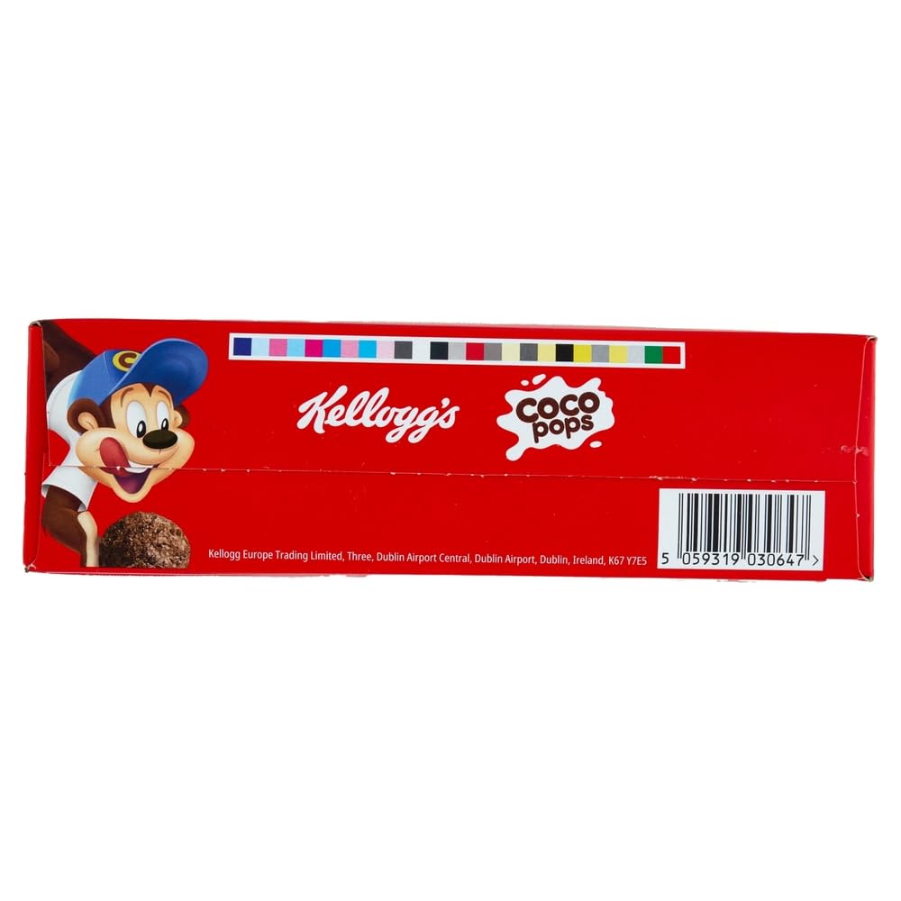 12x Coco Pops Palline, Knuspriges Schokoladenmüsli/Geröstete Kakao-Maisbällchen mit Schokolade/Perfekt für ein leckeres Frühstück 330g + Beni Culinari Kostenloser Schlüsselanhänger