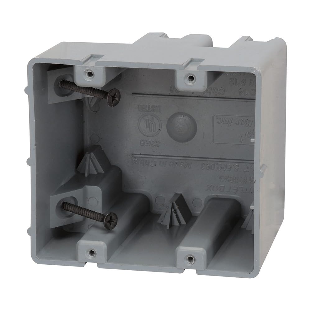 Southwire Electrical Box for Ceiling Fan, Light Fixture, 50lb Ceiling Fan and 75lb Light Fixture Support, Depth Adjustable, Gray, MSBFAN — Amazon image 20