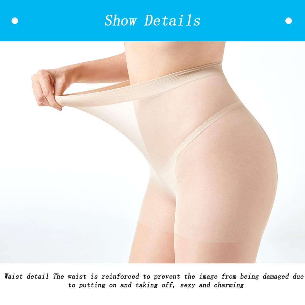Collant Donna, Collant Morbidi Trasparenti, Collant rinforzati a Tutta Lunghezza, Leggings rinforzati a Lunghezza di Calze, Collant a Vita Alta,Flesh,2 Pair