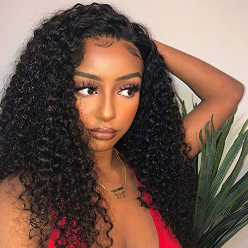 Kinky Curly Human Hair Bundles 18 20 22 Inches 100% Unprocessed Brazilian Virgin Remy Hair Kinky Curly Human Hair 3 Bundles Weft Extensions Natural Color 18 20 22 Inches