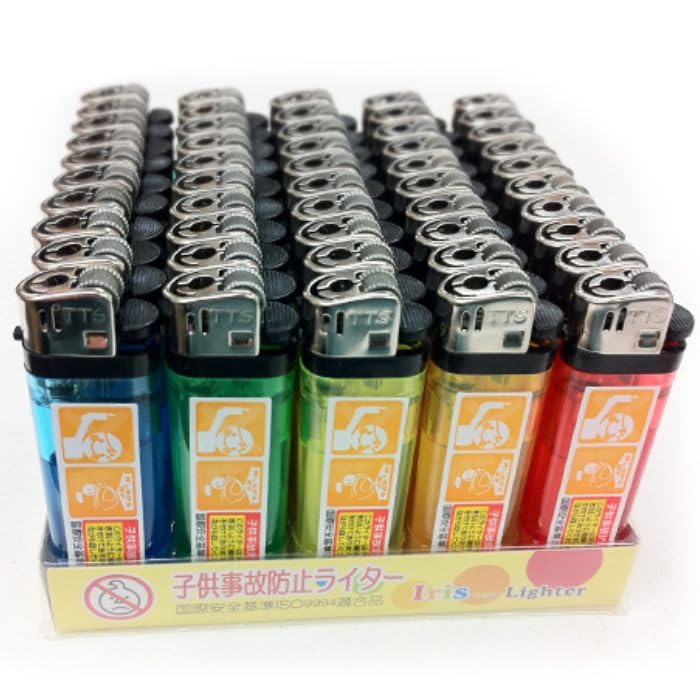 Amazon | 【TTS社アイリス使い捨てライター50本セット】使い切りタイプ 