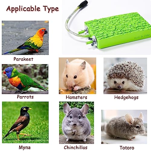 Image of Bird Cage Heater, Warm Bird Perch Stand, Eco-friendly Resin Bird Heating Plate, Snuggle Up Bird Warmer for Parrot Birds, Hamsters, Hedgehog,Totoro-12V 5W 3.3 inchx 6.1 inch