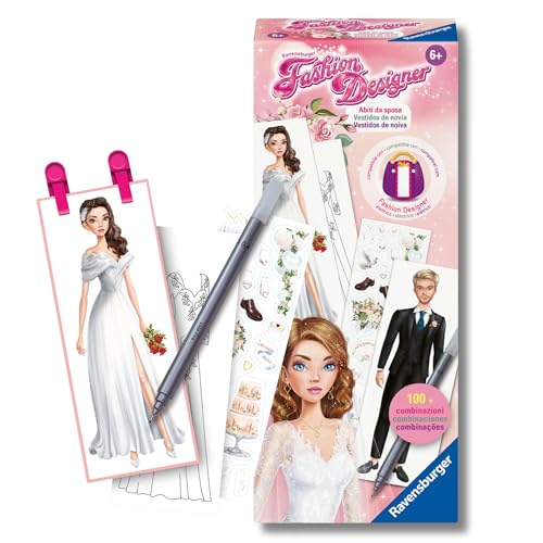 Ravensburger - Fashion Designer Book | Diseña La Moda con Más De 100 Combinaciones | Juego Niña 6 Años O Más | Manualidades Niñas Vestidos de Novia | Regalos Niña 6 Años O Más Ravensburger - Fashion Designer Book | Diseña La Moda con Más De 100 Combinaciones | Juego Niña 6 Años O Más | Manualidades Niñas Vestidos de Novia | Regalos Niña 6 Años O Más