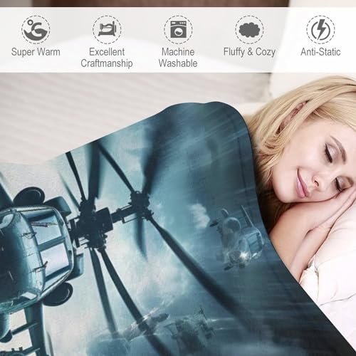 Manta de helicóptero tridimensional ideal para regalar a entusiastas 6