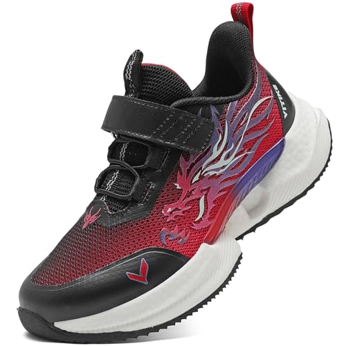 Image of VITUOFLY Boys Girls Sneakers Kids Mesh Lightweight Running Tennis Shoes