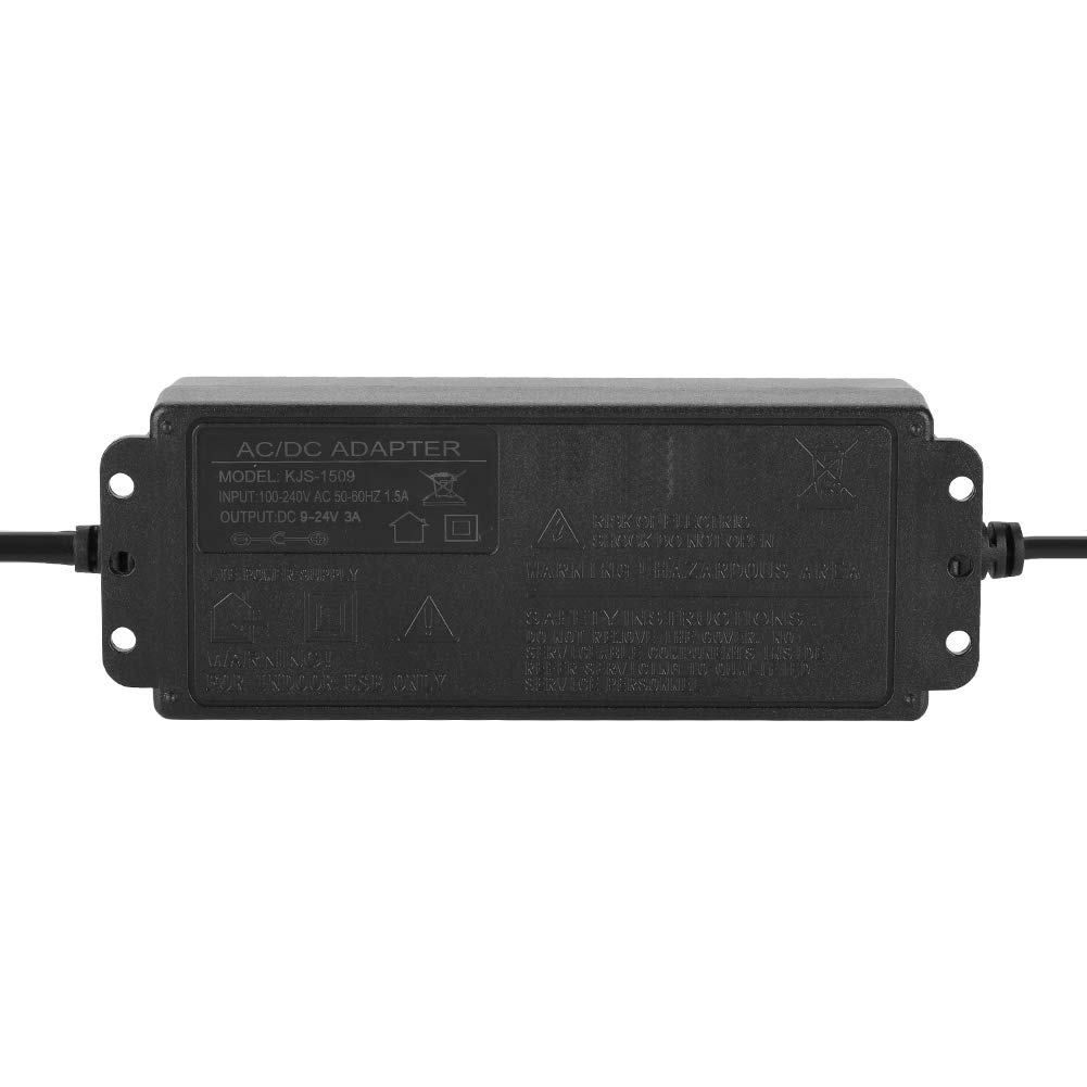 Adattatore di Alimentazione Regolabile Adattatore di Alimentazione Abs + Pc Ignifugo Display a Led Uscita 3A 9 24V Adattatore di Alimentazione Regolabile con Protezioni