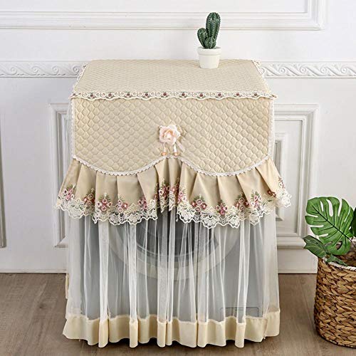 Preisvergleich Produktbild Lifesongs Waschmaschine StaubschutzFür Outdoor Wasserdicht Staubdicht Staubschutz Schutz Maschine, Spitze Blume Rüschen Dekoration Für Home Küche