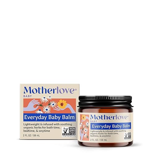 Motherlove Everyday Baby Balm (2 onzas) a base de plantas, esencial para bebés totalmente naturales para recién nacidos, bebés y niños pequeños,