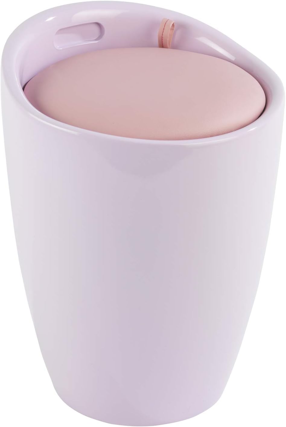 WENKO Bathroom Stool with Laundry Hamper, Storage Stool