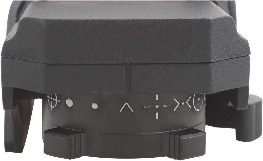 Top view of Vector Optics Omega Red Dot Sight showing adjustment dials