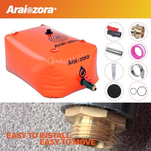 Araiozora WT-120 Foldable Water Bladder Tank,120 Gal/480L Portable Large Capacity Soft Water Bag Storage Container thumb #3