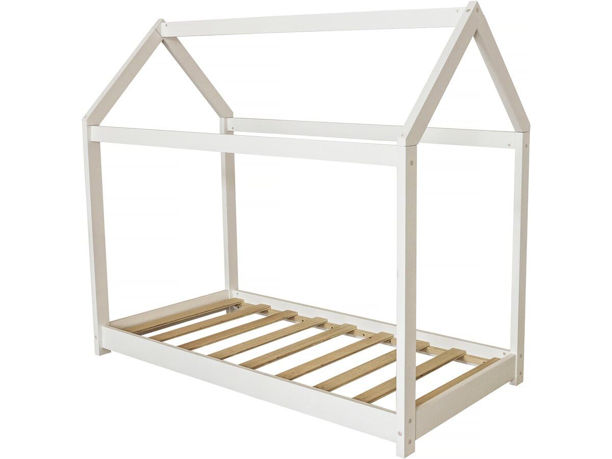 Habitat et Jardin Lit Cabane pour Enfant Camilla - 140 x 70 cm - Blanc