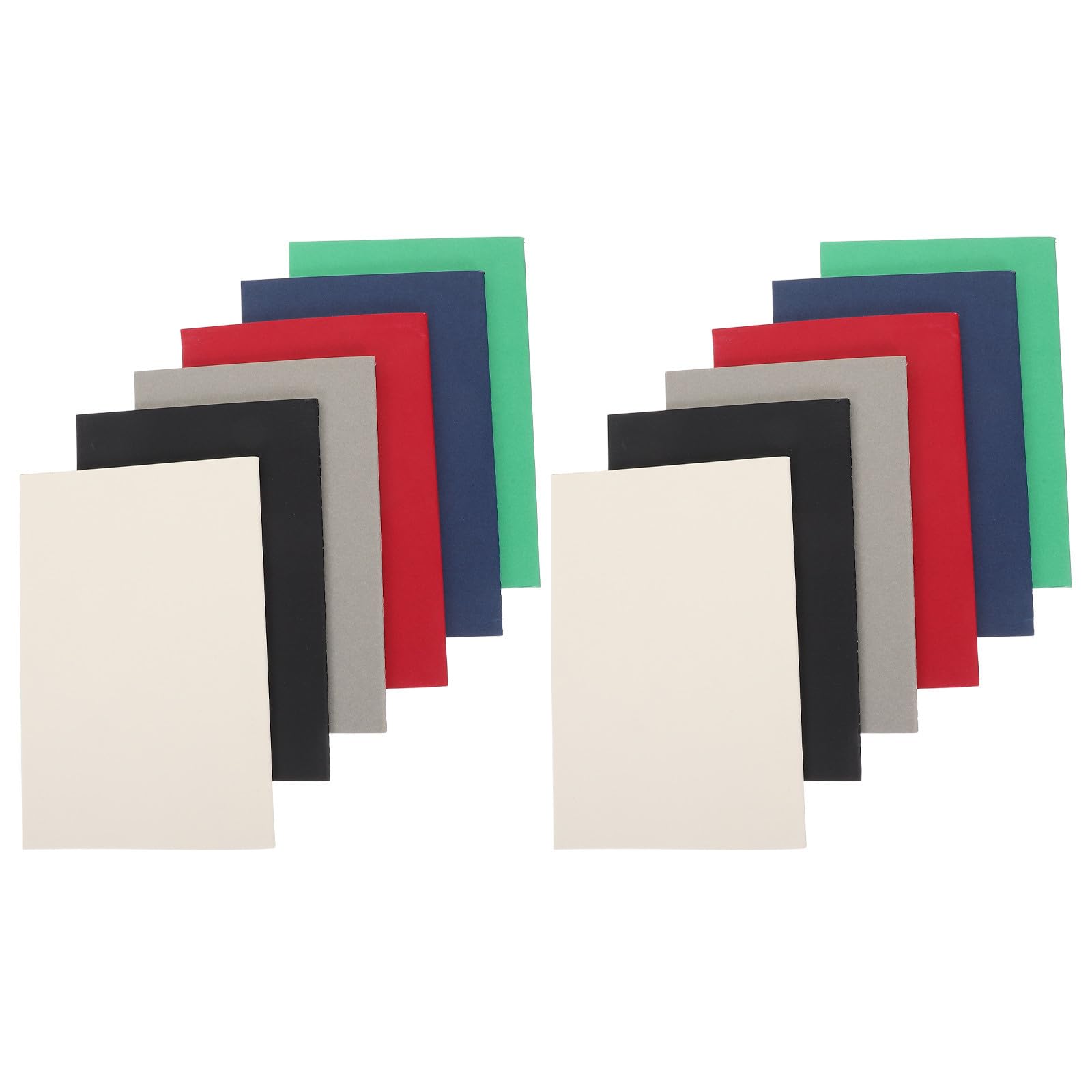 SHERCHPRY 12 Piezas Cuaderno de Bocetos Kraft A5 sin Líneas 60 Páginas, Libro