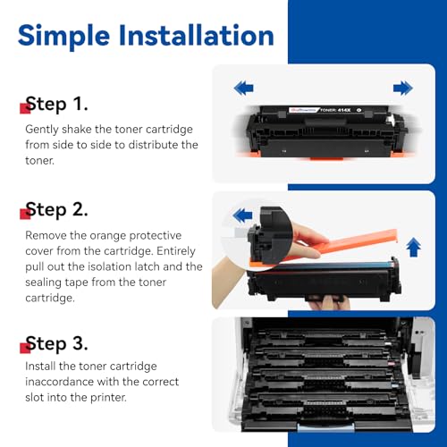 Image of 414X Toner Cartridges 4-Pack High Yield Compatible for HP Pro MFP M479fdw