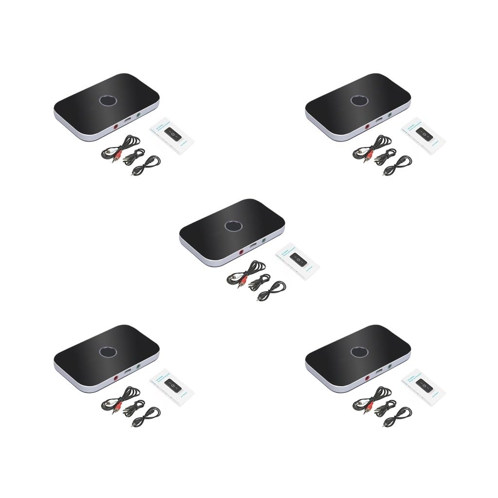 Lot de 5 émetteurs Bluetooth compatibles AUX TV MP3 MP4 4 Mbps Récepteur de musique Adaptateur d'amélioration de remplacement pour ordinateur domestique PC