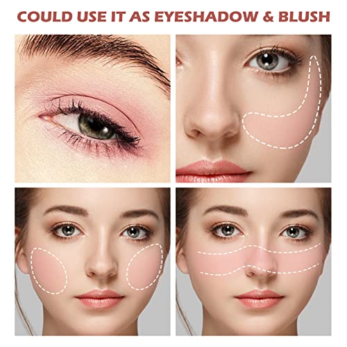 Boobeen Powder Blush, Single Color Blush Face Blush Palette Matte Baked Cream Blush Makeup Powder, High Pigment Pressed Blush For Create A Natural Cheek Flushed Look #TOP4