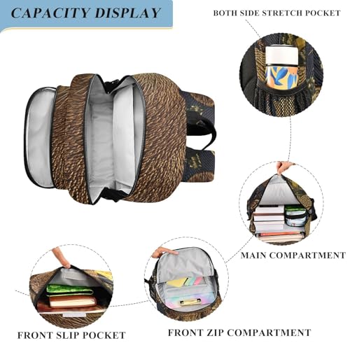 Backpack Lightweight Daypack-Capybara Banana Outdoor Travel Daily, Travel Backpack for Women Men 12.9x5.1x17.7 inch4
