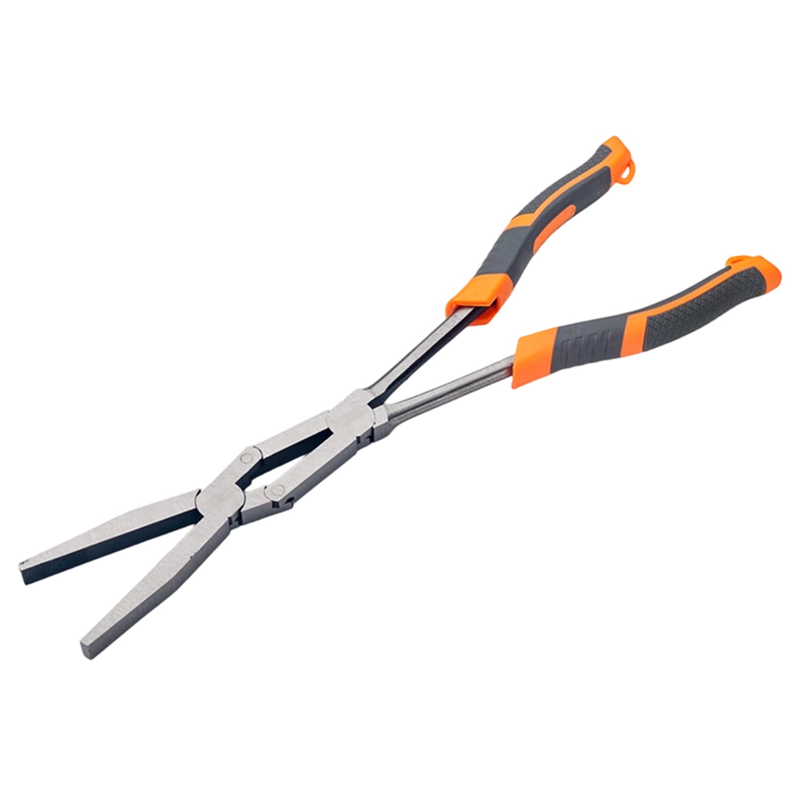 Hsioluted Flat Mouth Accuracy 13Inch Extra Long Nose Pliers With Flat Straight And Angled Heads Electronics Plier For Detailed Repairs Strong Electronics Pliers