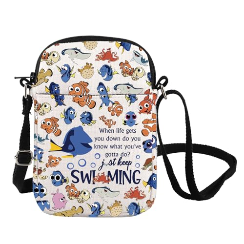 Fish Swimming Inspire Crossbody Bag Dory Lover Gift Dory Movie Shoulder Bag Dory Fish Fans Gift Animal Ocean Gift