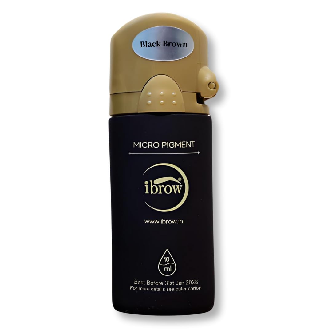 Black Brown PMU Semi Cream Pigment 10ml – Professional Permanent Makeup Color for Brow