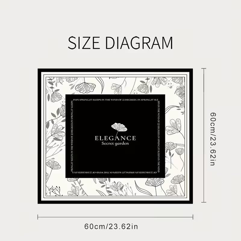 Image of Modern Printed Washing Machine Top Mat | Water Absorbent & Anti-Slip Dust Guard | Scratch-Proof Laundry Counter Cover for Front /Top Load Washing Machines | Non-Slip Waterproof Dust Cover