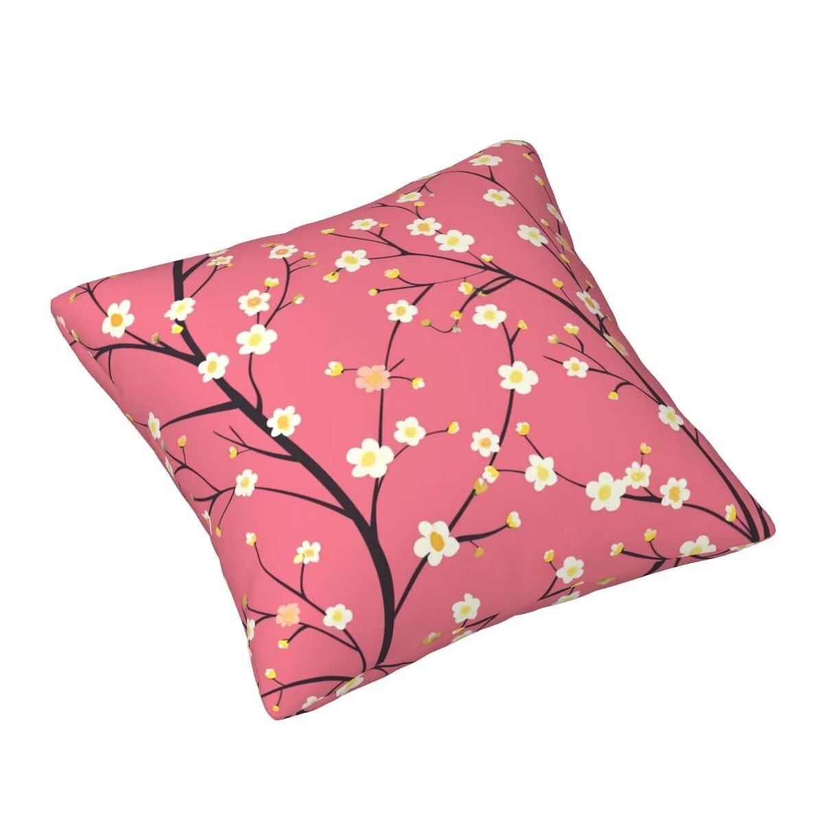 Federe Cuscini Divano 60x60 cm Set di 2 in Velluto Copricuscini Divano, Federe Cuscini Rosa Fiore Decorativi Cuscini per Divano, Federe Cuscino Divano per Soggiorno, Camera da Letto Room Decor -TR558