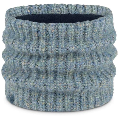 Tour de cou Buff Knitted & Fleece grand froid en teal blue pour hommes et femmes