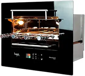 Churrasqueira Gourmet Elétrica para Embutir com Espeto Rotativo Painel Touch Glass Smart 220V - BS