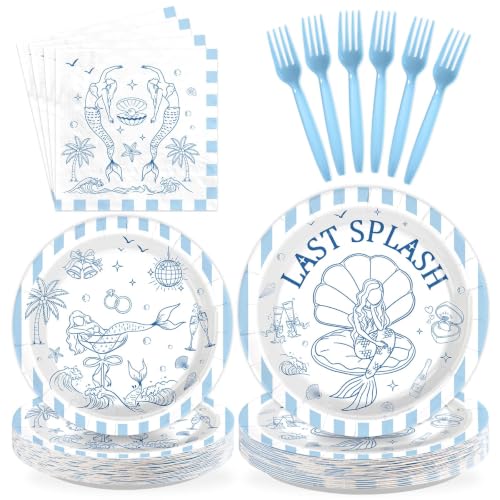 Greencian 96 Pcs Last Splash Bachelorette Party Decorations Serves 24