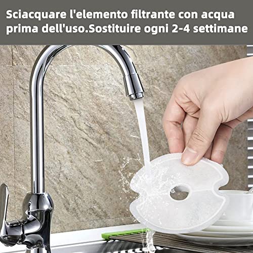 OKEMISS 4 Pezzi Tripla Filtrazione Filtri per 2,5L...