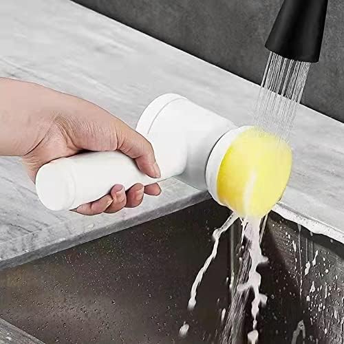 Electric Cleaning Brush, Electric Spin Scrubber With 3 Brush Heads, Automatic Cleaning Kit for Bathroom Bathtub, Kitchen, Tile, Window, Tub, Dish, Sink