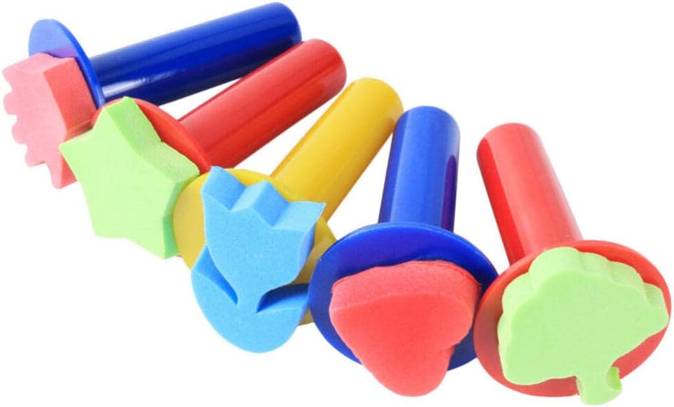 Eva Painting Sponges Foam Painting Stamper 5pcs Heart