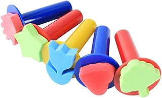 Eva Painting Sponges Foam Painting Stamper 5pcs Heart Flower Star Tree Shaped Painting Sponges Painting Stamper Drawing Sponge Stamper for Kids Toddlers