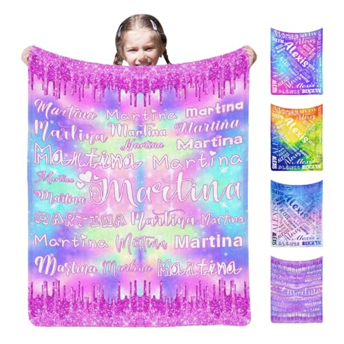 Custom Blanket with Name for Adults Personalized Name Throw